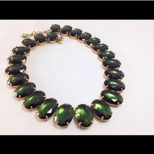 Emerald Green Stone J Crew Necklace.